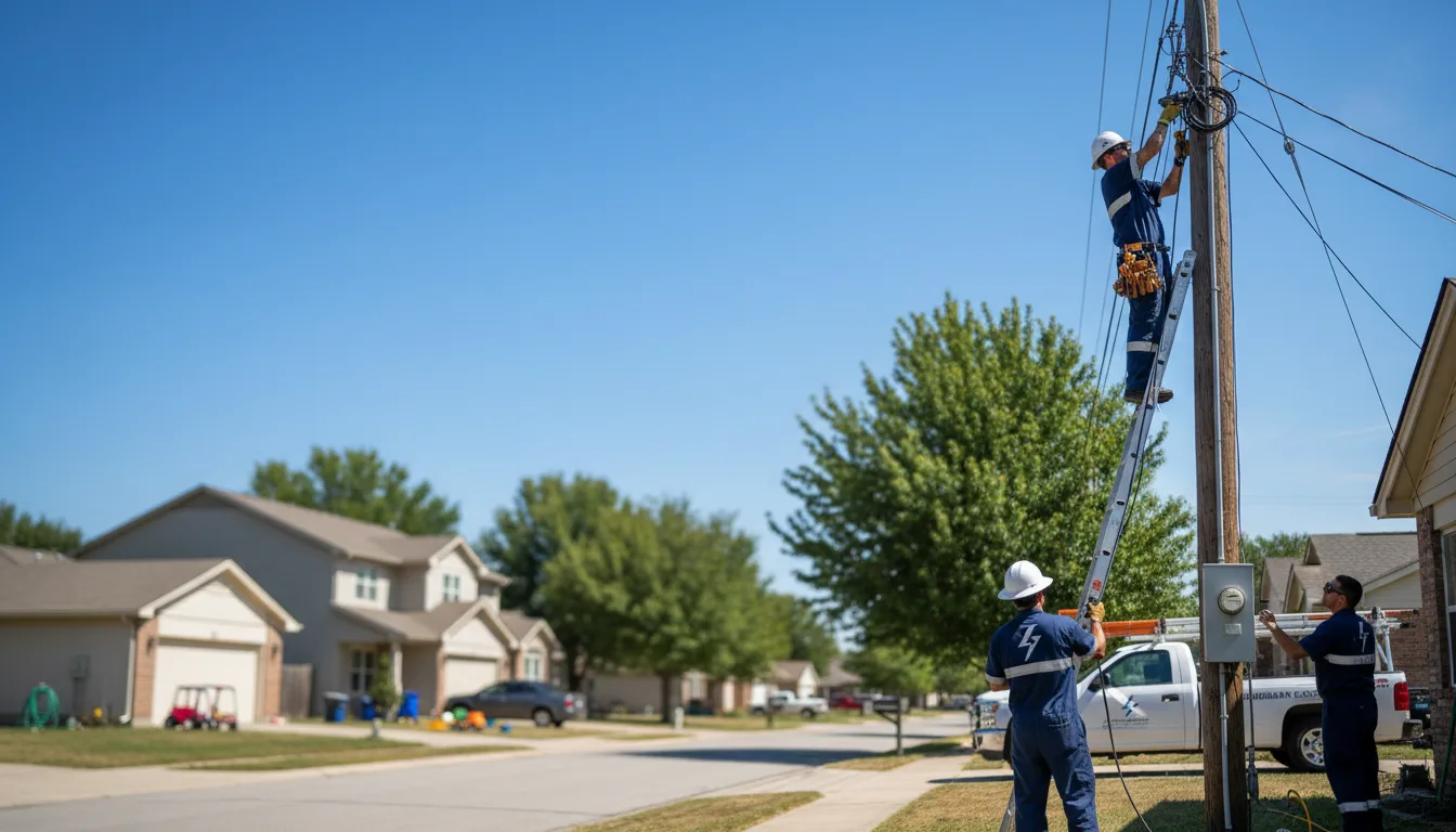 Residential electrician providing installation services in Henderson, IL